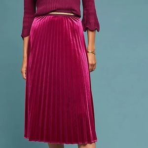 Anthropologie Maeve Magenta Skirt